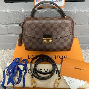 AUTHENTIC Louis Vuitton Croisette in Damier Ebene